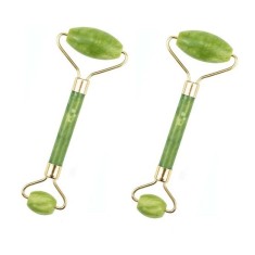 Set 2x Rola de Jade pentru o piele fina - Verde