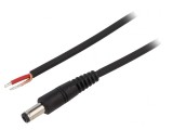 Cablu Alimentare DC 5,5/2,5 Negru 0,5m