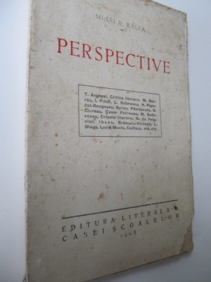 Perspective , 1928 - Mihai D. Ralea foto