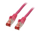 Patch cord RJ45 Cat 6, S/FTP, 50 m, roz