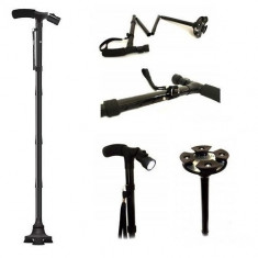 Baston Telescopic de Sprijin cu Lanterna Twin Grip Cane foto