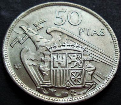 Moneda 50 PESETAS - SPANIA, anul 1959 (1957) * cod 2285 = UNC foto