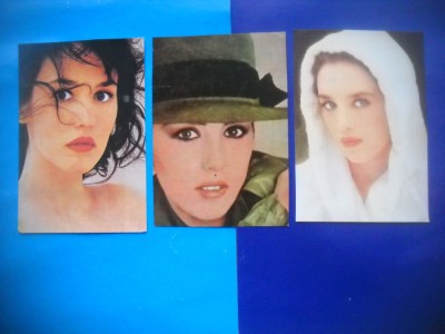 HOPCT LOT NR 1256 ISABELLE ADJANI-ACTORI/ARTISTI-3 CARTI POSTALE-NECIRCULATE foto