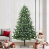 VidaXL Brad de Crăciun artificial pre-luminat cu set de bile Verde 3395369