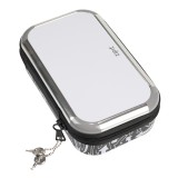 Penar cu fermoar ZIPIT &amp; LOCK Tin - White Board Grey
