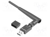 Card rețea WiFi USB 2.0 LANBERG, 150Mbps, negru