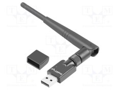 Card rețea WiFi USB 2.0 LANBERG, 150Mbps, negru