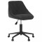 vidaXL Scaun de masă pivotant, negru, catifea 3089029