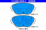 Set placute frana,frana disc TOYOTA RAV 4 II (CLA2, XA2, ZCA2, ACA2) (2000 - 2005) ATE 13.0460-5848.2