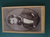 Fotografie tip cdv , KOVAKS KAROLY ,UNGARIA,dimensiuni 11 cm x 6 cm