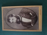 Fotografie tip cdv , KOVAKS KAROLY ,UNGARIA,dimensiuni 11 cm x 6 cm