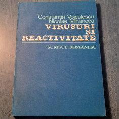 Virusuri si reactivitate Constantin Voiculescu