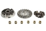 Variator Racing GY6 125cc, 115mm, Role 18x14-10g, Fulie 114mm, 19 Dinti, Transmisie Variomatic