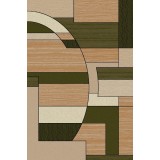 Covor Model Lotos 538-836, Marime 80 x 150 cm, Verde, Inaltime Fir 8 mm, Antialergic, Polipropilena, Living, Dormitor, Sufragerie, Birou