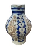 VAS DECORATIV DIN CERAMICĂ / CARAFA, LUCRATA MANUAL