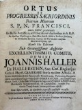 Carte Tiparita Cluj 1736 - Originea Ordinului Franciscan Transilvania | Extrem de Rara