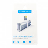 Adaptor Lightning Splitter Negru