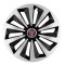 Set 4 capace roti Fox Gri-Negru R16 pentru gama auto Range Rover