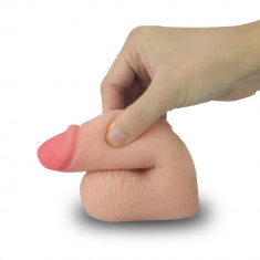 Dildo Ultra-Realistic Skinlike Limpy Cock, Natural, 14 cm