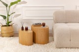 Cumpara ieftin Set masute laterale Elipse Set Stejar