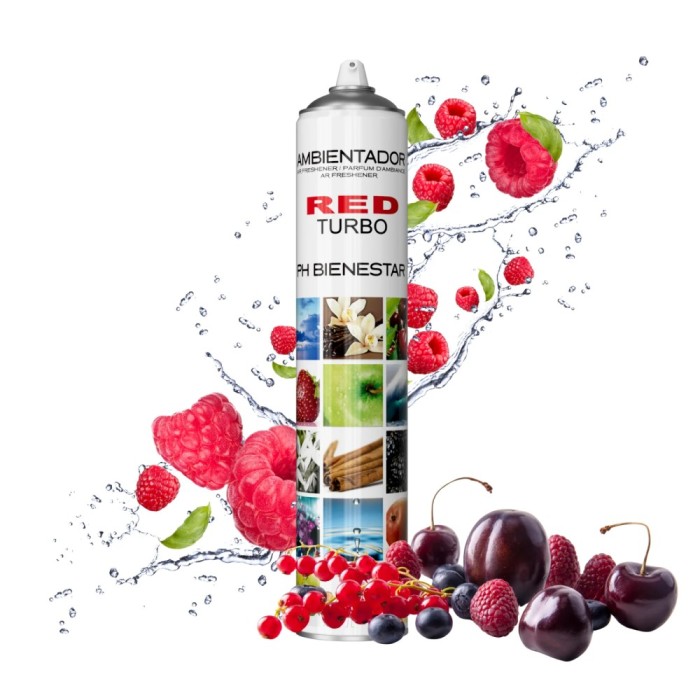 Spray odorizant profesional pentru camera Turbo Spray 750ml - Red Fruits