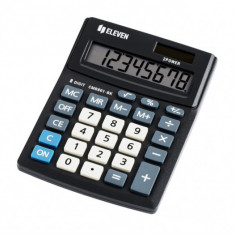 Calculator de birou 8 digiti, 137 x 102 x 31 mm, Eleven CMB801-BK