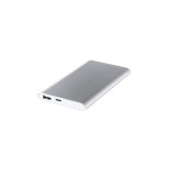 Baterie externa Home, 5000 mAh cu invelis din aluminiu argintiu si cablu micro-USB inclus, Oem