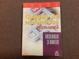 STELIAN STANCU DUMITRU MARIN CULEGERE DE MATEMATICA TESTE GRILA