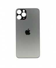 Capac Baterie Apple iPhone 11 Pro Gri, cu gaura pentru camera mare foto