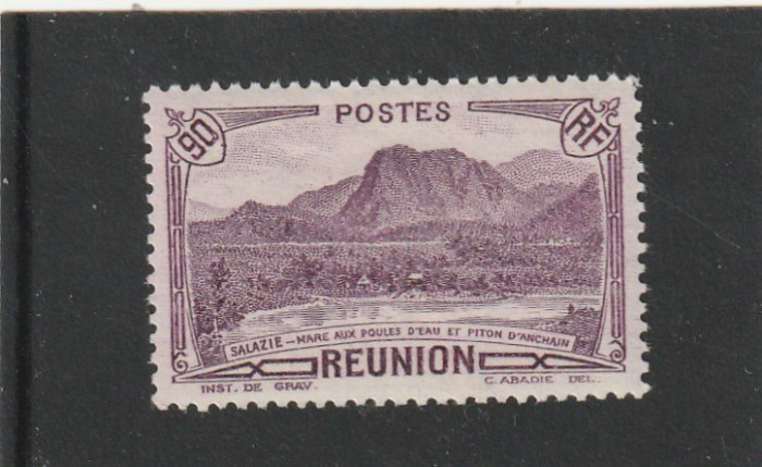 Reunion 1939 - Turism ( cu RF) , dantelat , MNH , Mi.180