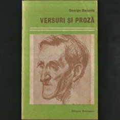 Versuri și Proză, de George Bacovia - Poezie / Poezii