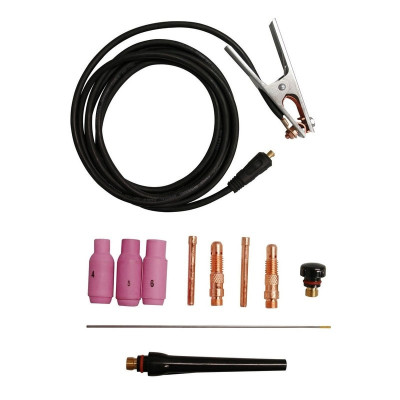 Set accesorii pentru aparat de sudura TIG GIS 200 Gude 41690, 9 piese foto