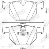 JURID 573224JC Jurid White Low Dust set placute frana,frana disc
