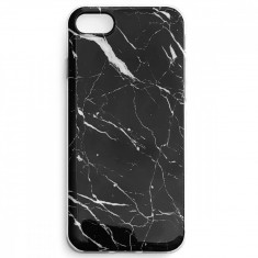 Husa de protectie telefon Wozinsky Marble pentru Xiaomi Mi 10 Lite, Poliuretan, Negru