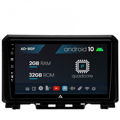 Navigatie Suzuki Jimny (2018+), Android 10, P-Quadcore 2GB RAM + 32GB ROM, 9 Inch - AD-BGP9002+AD-BGRKIT312 foto