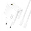 Incarcator Retea Cu Cablu USB-C Dudao A28C, 45W, 3A, 1 x USB-C, Alb