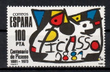 Spania 1981 - 100 de ani de la nașterea lui Pablo Ruiz Picasso, MNH
