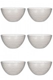 Set boluri, 6 piese, 4 l, Plastic, Transparent