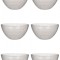 Set boluri, 6 piese, 4 l, Plastic, Transparent