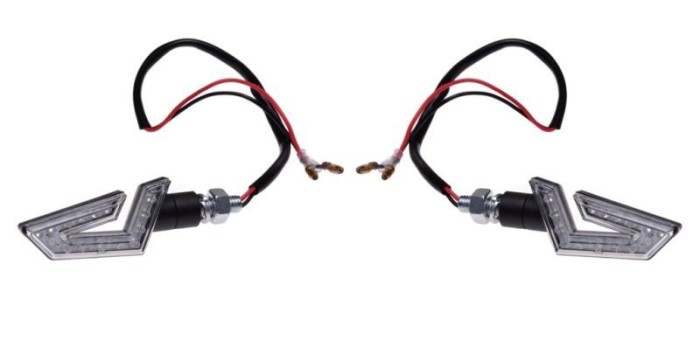 Set 2 semnalizari moto/atv/scuter LED 12v1w, omologare E8 Cod Produs: MX_NEW AM1397