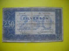 HOPCT OLANDA 2 1/2 GULDEN 1938 ZILVERBON