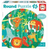 Educa Round Puzzle The Jungle (80-18906)