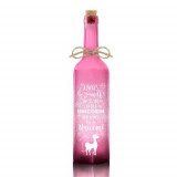 Cumpara ieftin Sticla Iluminata LED - Pink Unicorn Glitter | Lesser &amp; Pavey