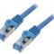 Patch cord S/FTP 6a 1,5m LSZH albastru 27AWG