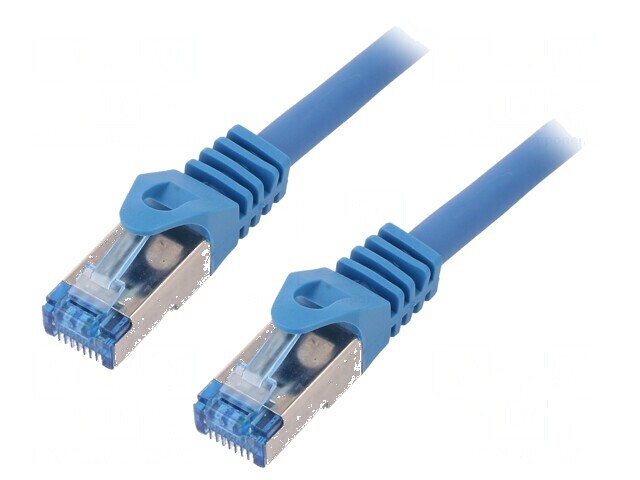 Patch cord S/FTP 6a 1,5m LSZH albastru 27AWG