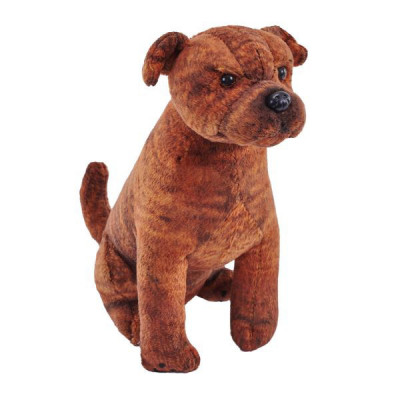 Caine de salvare cu sunet STAFFORDSHIRE BULL TERRIER - Jucarie Plus Wild Republic 14 cm foto