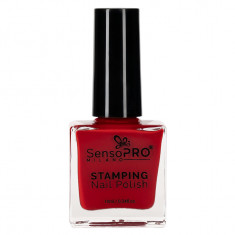 Lac de Unghii pentru Stampila, SensoPRO Milano, Red 10ml