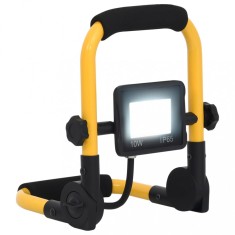 Gossi proiector cu led si maner, alb rece, 10 w