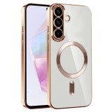 Husa pentru samsung galaxy a36, atasare magnetica, magsafe, gold