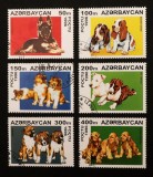 Azerbaidjan 1996 - Set Complet de 6 Mărci Poștale "Rase de C&acirc;ini / Cățeluși" (Dogs / Canines) - Cod: -A992